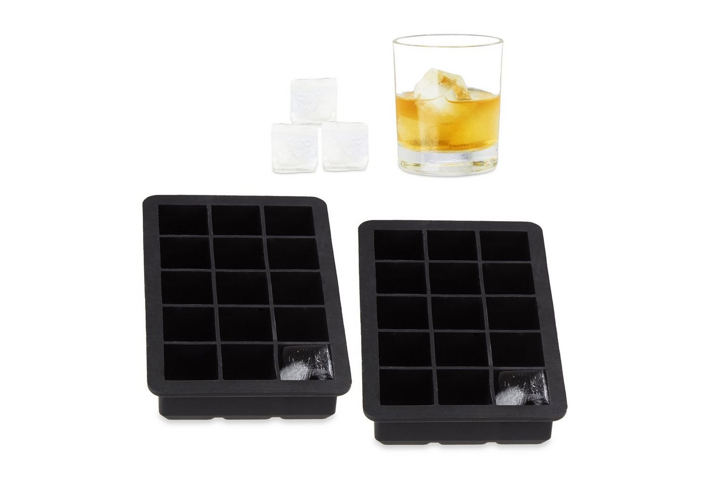 relaxdays Eiswürfelform 2 x Eiswürfelform Silikon 2,5 cm relaxdays Eiswürfelform 2 x Eiswürfelform Silikon 2,5 cm von relaxdays