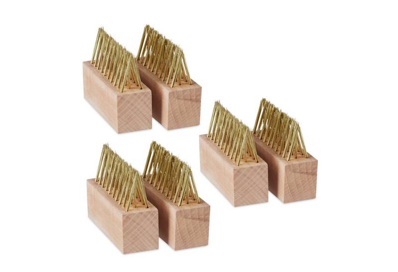 relaxdays Fugenkratzer Fugenbürste Unkraut 6er Set von relaxdays