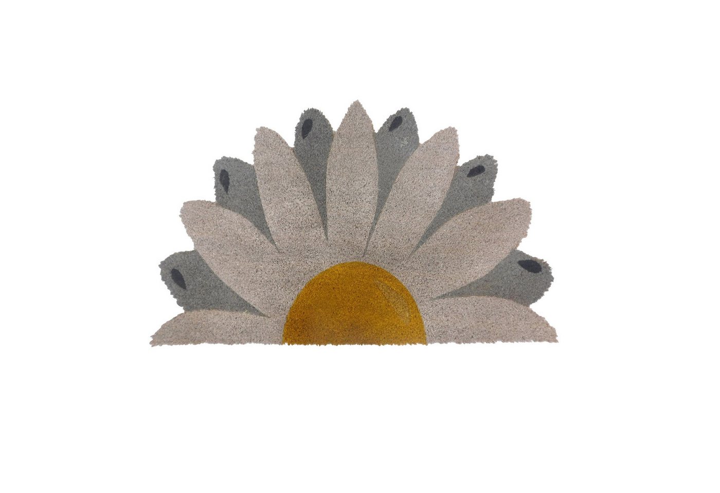 relaxdays Fußmatte Kokos Fußmatte halbrund 80x50 cm, halbrund, Höhe: 15 mm, B relaxdays Fußmatte Kokos Fußmatte halbrund 80x50 cm, halbrund, Höhe: 15 mm, B von relaxdays