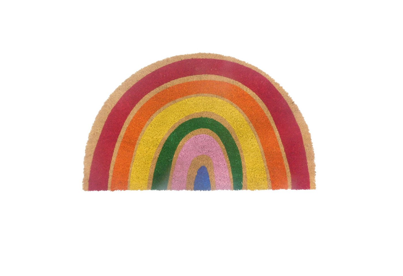 relaxdays Fußmatte Kokos Fußmatte halbrund 80x50 cm, halbrund, Höhe: 15 mm, C relaxdays Fußmatte Kokos Fußmatte halbrund 80x50 cm, halbrund, Höhe: 15 mm, C von relaxdays