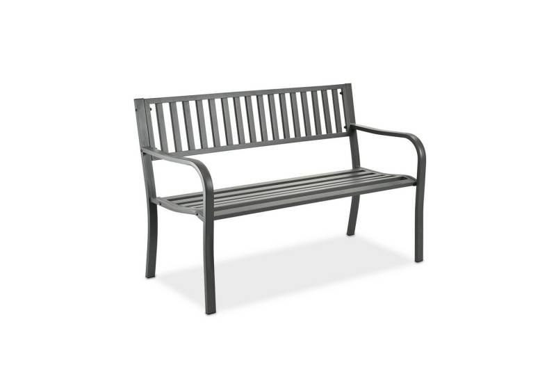 relaxdays Gartenbank aus Metall, grau relaxdays Gartenbank aus Metall, grau von relaxdays