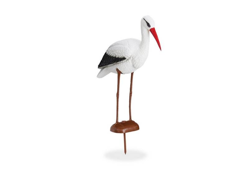 relaxdays Gartenfigur 2 x Gartenfigur Storch von relaxdays