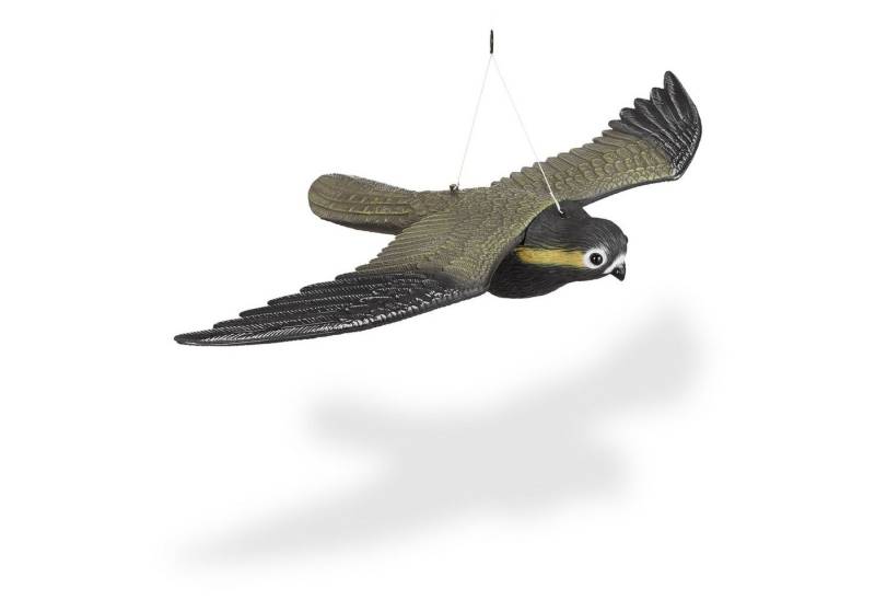 relaxdays Gartenfigur 2 x Raubvogel Attrappe Falke von relaxdays