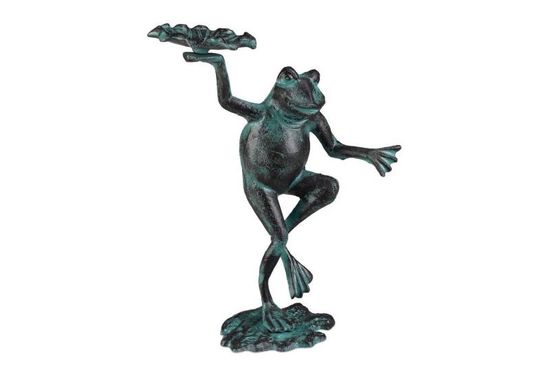 relaxdays Gartenfigur 3 x Gartenfigur Frosch von relaxdays