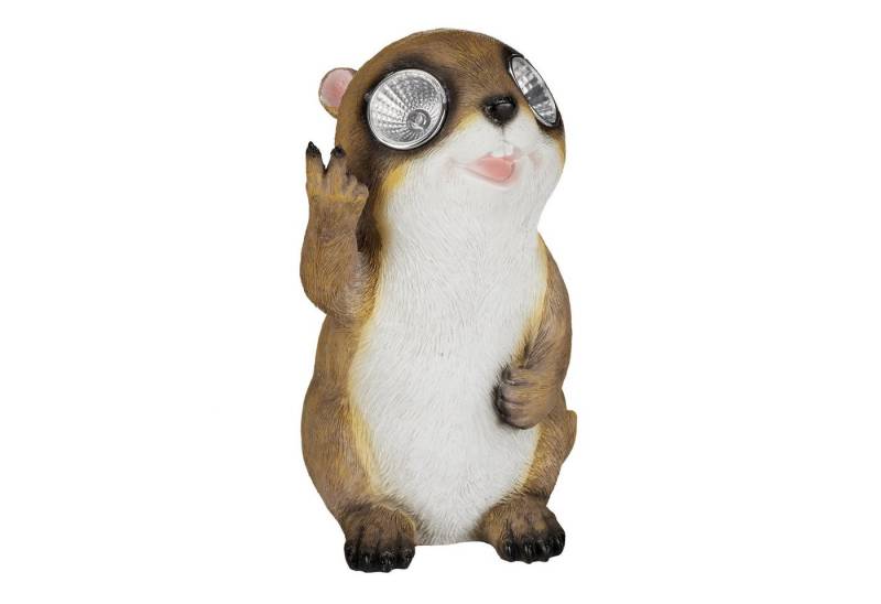 relaxdays Gartenfigur 4 x Gartenfigur Murmeltier Solar von relaxdays