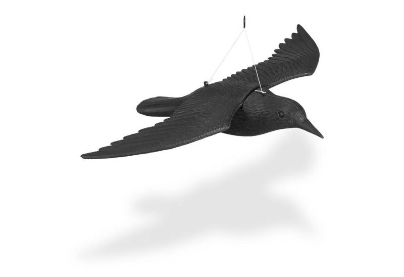 relaxdays Gartenfigur 4x Taubenschreck Krähe fliegend von relaxdays