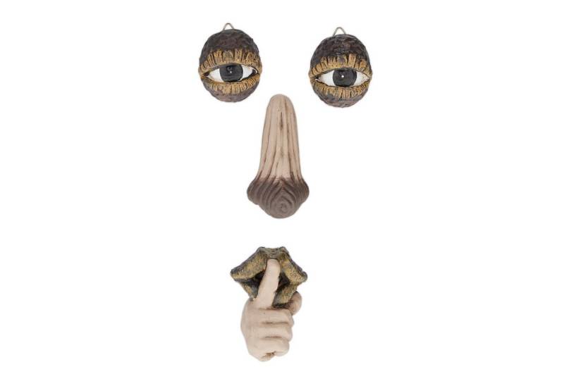 relaxdays Gartenfigur Baumgesicht mit Ruhe-Geste von relaxdays