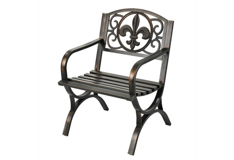 relaxdays Gartenstuhl Antiker Gartenstuhl aus Metall relaxdays Gartenstuhl Antiker Gartenstuhl aus Metall von relaxdays