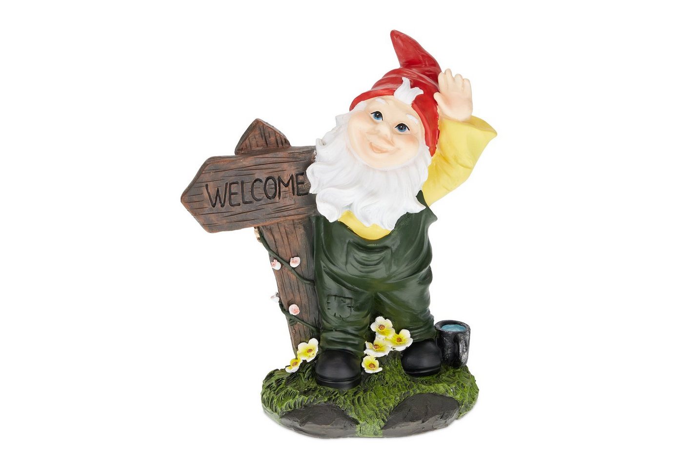 relaxdays Gartenzwerg mit Welcome Schild relaxdays Gartenzwerg mit Welcome Schild von relaxdays
