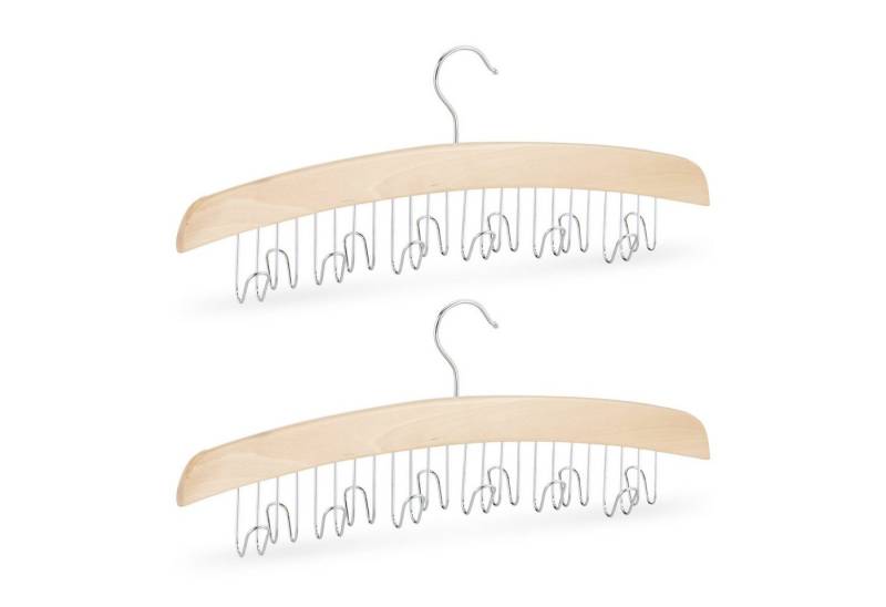 relaxdays Gürtelbügel Gürtelhalter für Kleiderschrank, (2er Set, 2-tlg), 2er Pack von relaxdays