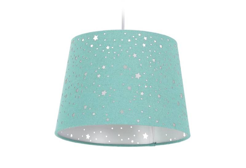 relaxdays Pendelleuchte Kinderzimmerlampe Sterne, Mint von relaxdays