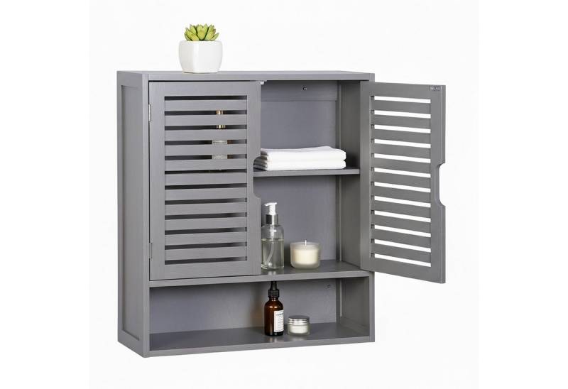 relaxdays Hängeschrank Bad grau relaxdays Hängeschrank Bad grau von relaxdays