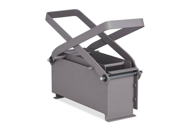 relaxdays Handpresse Graue Papierbrikettpresse von relaxdays
