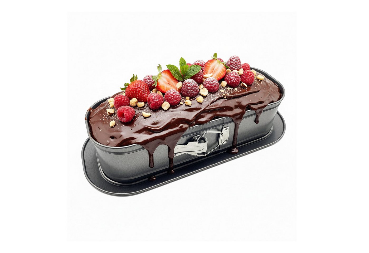 relaxdays Kastenform Springform Kastenform mit Auslaufschutz von relaxdays