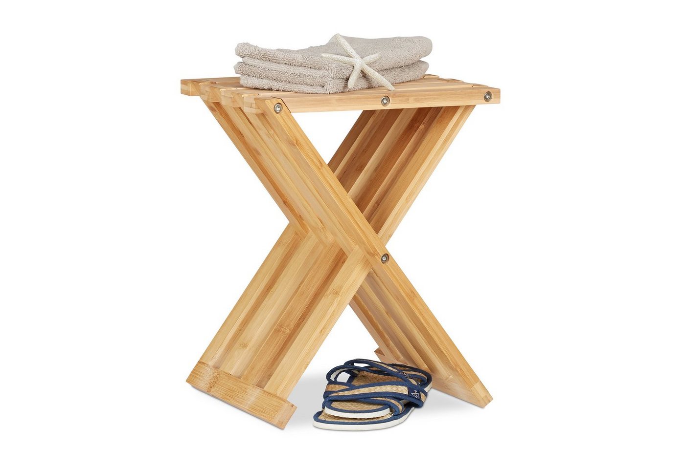 relaxdays Kinderhocker Klapphocker Bambus relaxdays Kinderhocker Klapphocker Bambus von relaxdays
