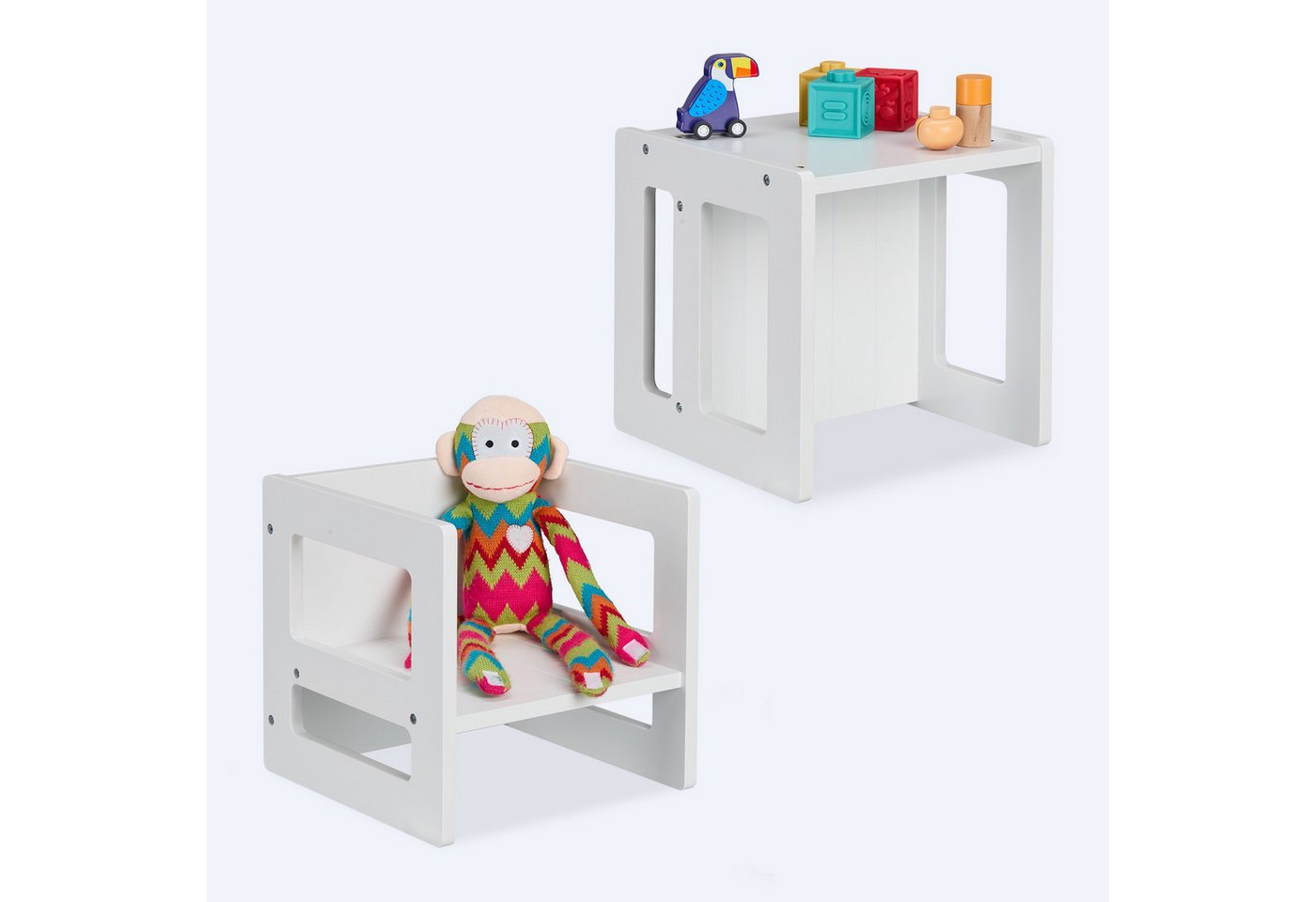 relaxdays Kinderhocker Wendbarer Sitzhocker für Kinder 2er Set relaxdays Kinderhocker Wendbarer Sitzhocker für Kinder 2er Set von relaxdays