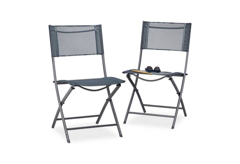 relaxdays Klappstuhl Balkon 2er Set von relaxdays