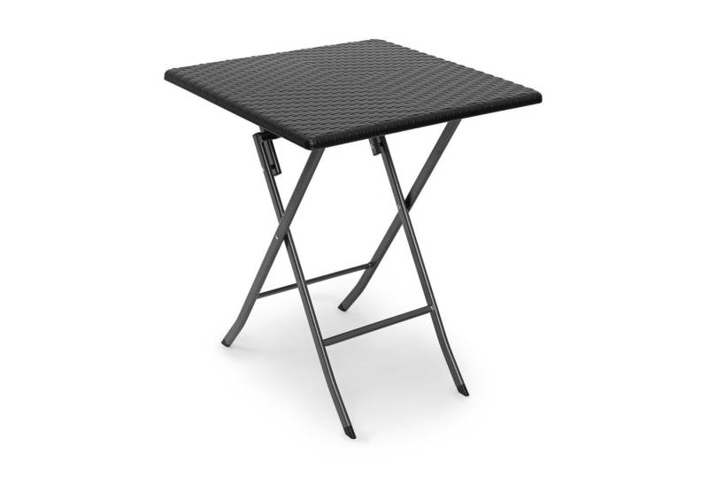 relaxdays Klapptisch Gartentisch klappbar BASTIAN, Schwarz von relaxdays