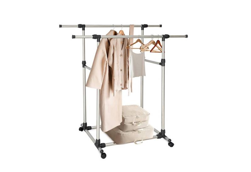 relaxdays Kleiderständer 2 Stange von relaxdays