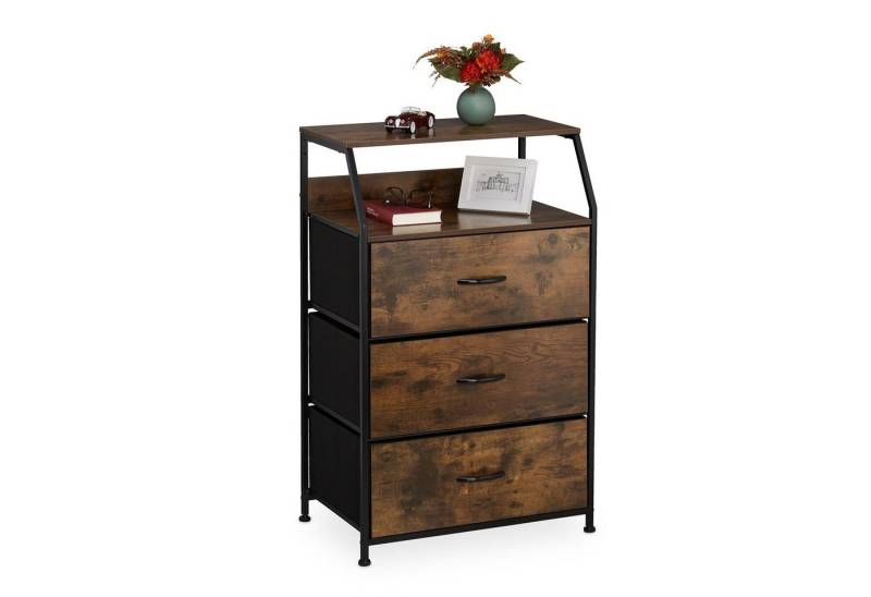 relaxdays Kommode 3 Schublade relaxdays Kommode 3 Schublade von relaxdays