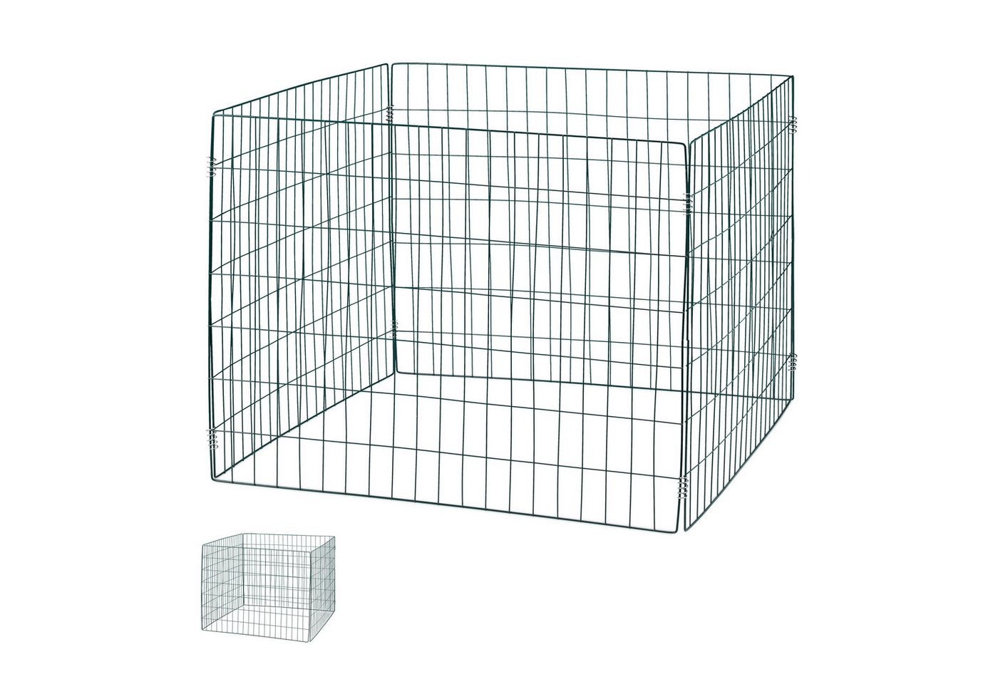 relaxdays Komposter Grüne Komposter Metall 2er Set, BxTxH: 90x90x70 cm, 560 l von relaxdays