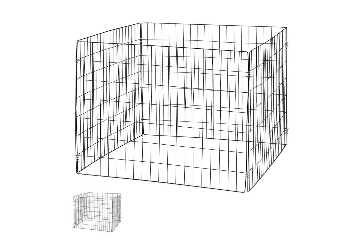 relaxdays Komposter Schwarze Komposter Metall 2er Set, BxTxH: 90x90x70 cm, 560 l von relaxdays