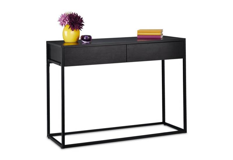 relaxdays Konsolentisch schwarz von relaxdays