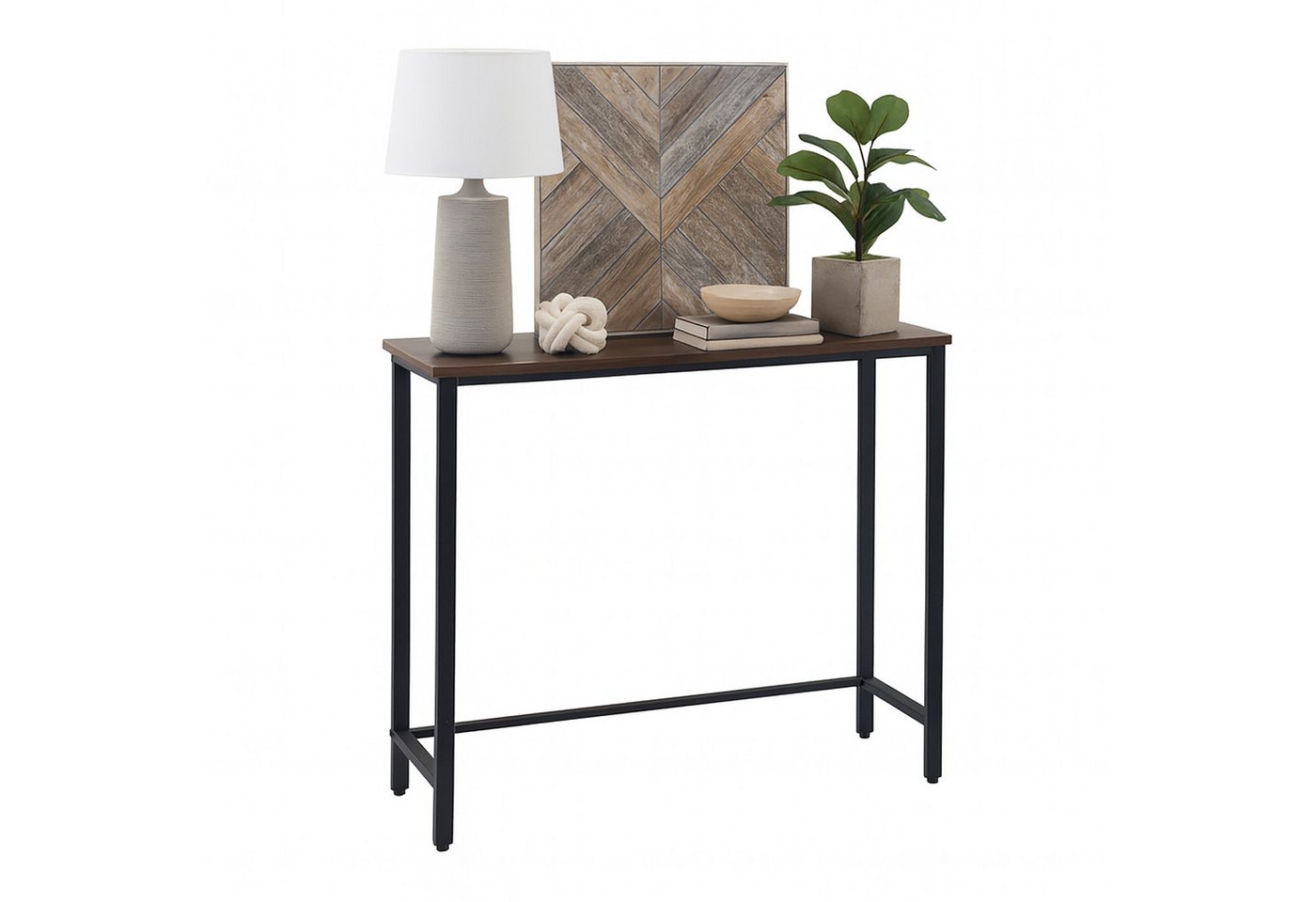 relaxdays Konsolentisch Schmaler Konsolentisch Industrial Design, dunkelbraun relaxdays Konsolentisch Schmaler Konsolentisch Industrial Design, dunkelbraun von relaxdays