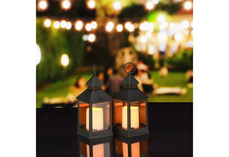 relaxdays LED Laterne 2er Set relaxdays LED Laterne 2er Set von relaxdays