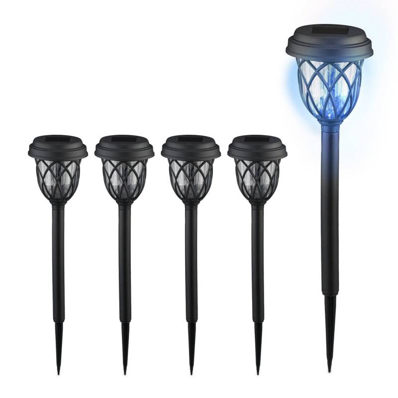 relaxdays LED Solarleuchte Solarlampen-Set Laterne, 5er Pack relaxdays LED Solarleuchte Solarlampen-Set Laterne, 5er Pack von relaxdays