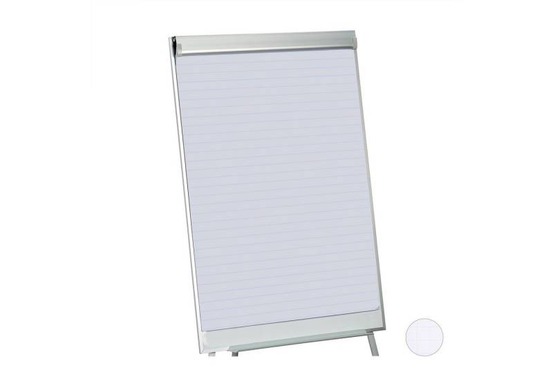 relaxdays Magnettafel 2x Flipchart Papier, liniert von relaxdays