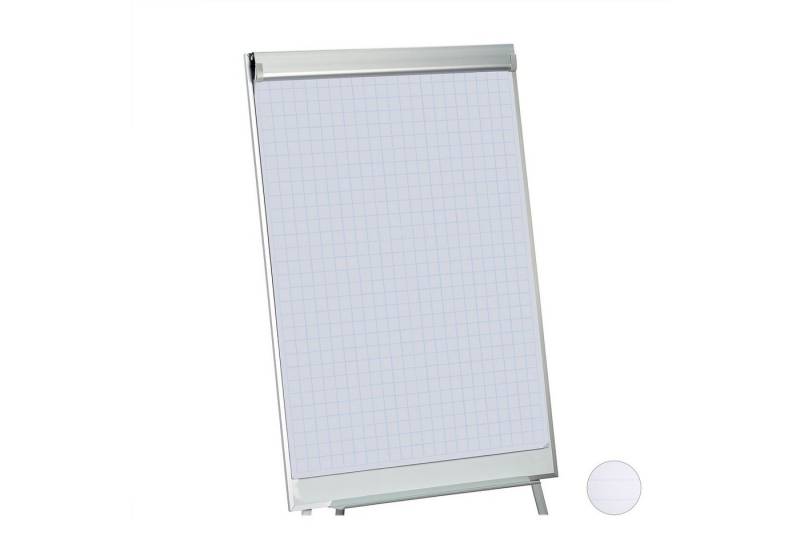 relaxdays Magnettafel 8x Flipchart Papier, kariert von relaxdays