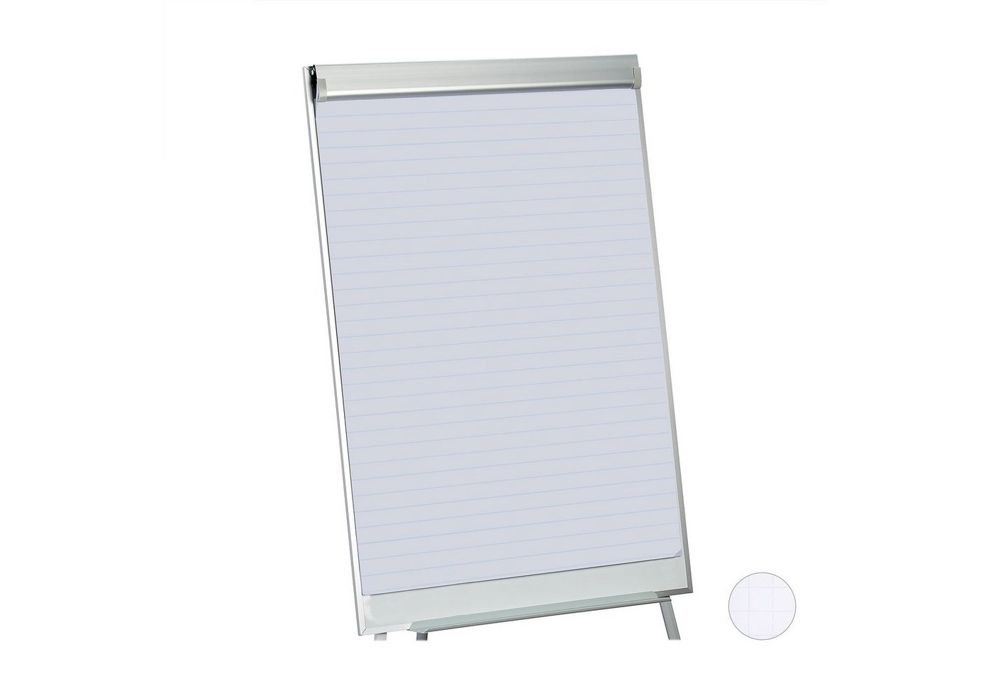 relaxdays Magnettafel Flipchart Papier 50 Blatt, liniert von relaxdays