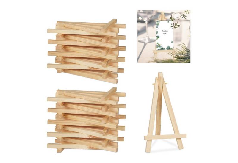 relaxdays Mini Staffelei 20 x Staffelei klein aus Holz von relaxdays
