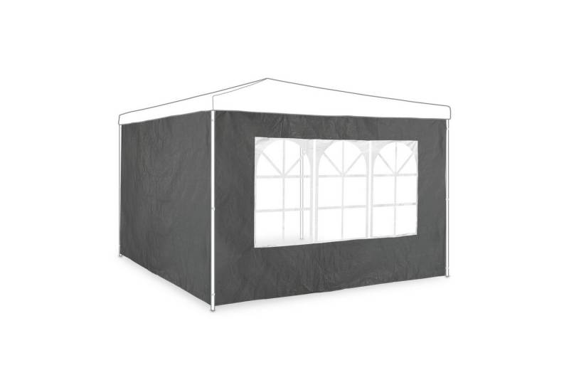 relaxdays Pavillon Seitenwand 2er Set grau von relaxdays