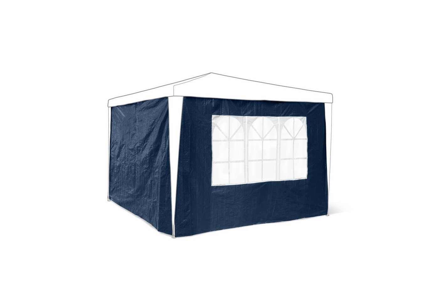 relaxdays Pavillonseitenteil Pavillon-Seitenteile 2er Set, 290x190 cm, Blau von relaxdays