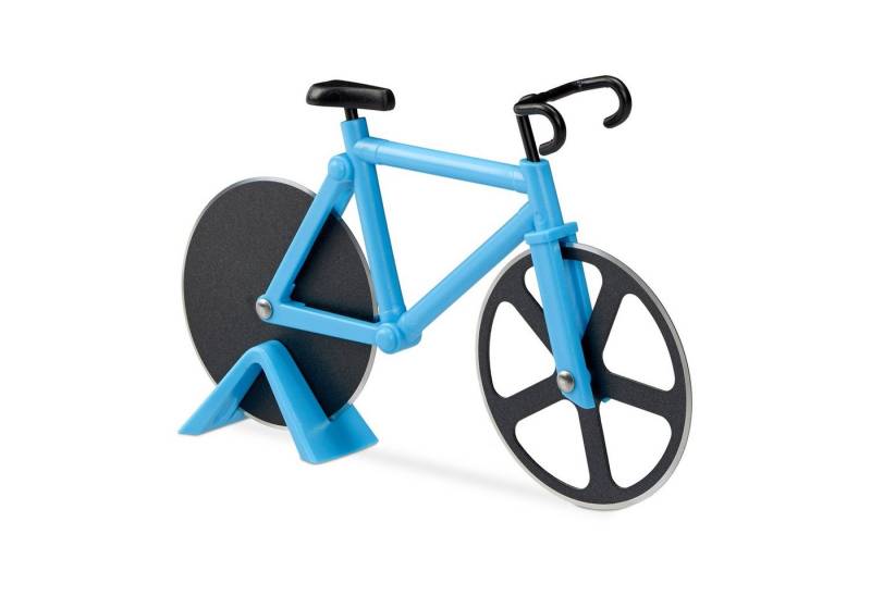 relaxdays Pizzaschneider Fahrrad Pizzaschneider, blau relaxdays Pizzaschneider Fahrrad Pizzaschneider, blau von relaxdays