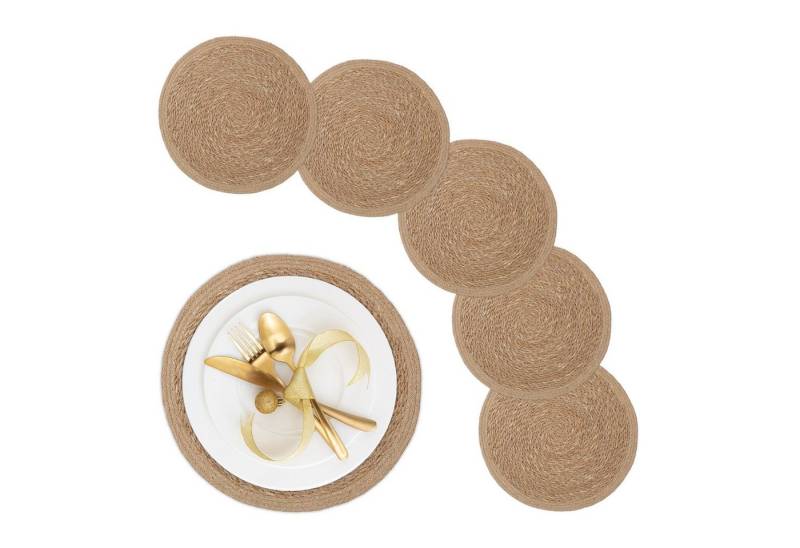 relaxdays Platzset Tischset 6-teilig Wasserhyazinthe relaxdays Platzset Tischset 6-teilig Wasserhyazinthe von relaxdays