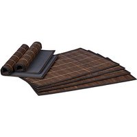 6 relaxdays Platzset braun 30,0 x 45,0 cm von RELAXDAYS