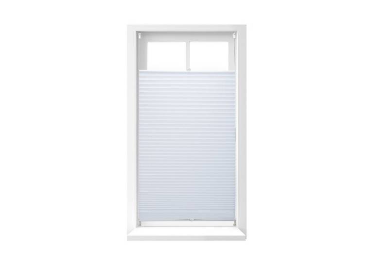 relaxdays Plissee 2x Plissee Rollo weiß bohrfrei, 90x210cm relaxdays Plissee 2x Plissee Rollo weiß bohrfrei, 90x210cm von relaxdays