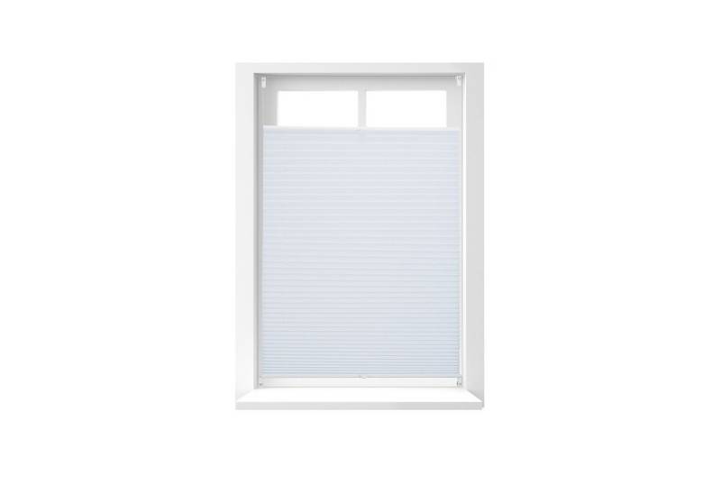 relaxdays Plissee 4 x Plissee Rollo weiß 80x130 cm relaxdays Plissee 4 x Plissee Rollo weiß 80x130 cm von relaxdays