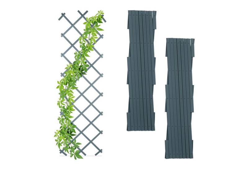 relaxdays Rankgitter Ausziehbares Rankgitter 3er Set von relaxdays