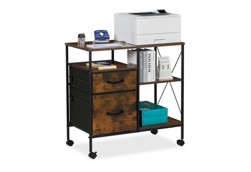 relaxdays Rollcontainer mit Schublade von relaxdays