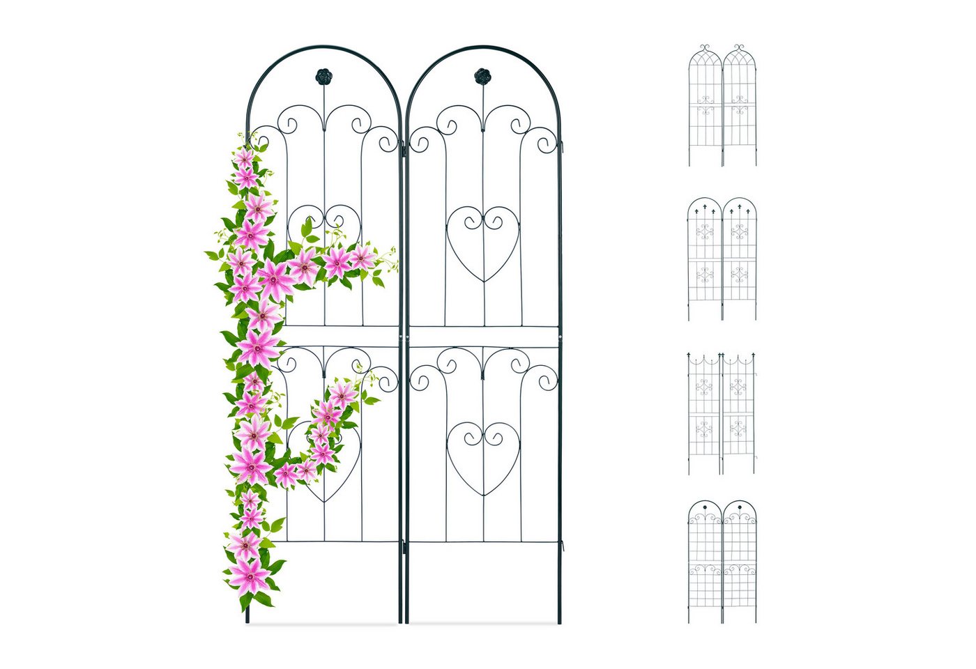relaxdays Rosenbogen Rankgitter 2er Set, A relaxdays Rosenbogen Rankgitter 2er Set, A von relaxdays