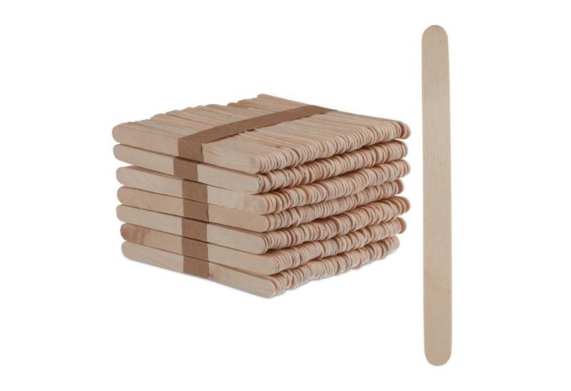 relaxdays Rührstab 5000 x Eisstiele aus Holz, L: 11.5 cm von relaxdays