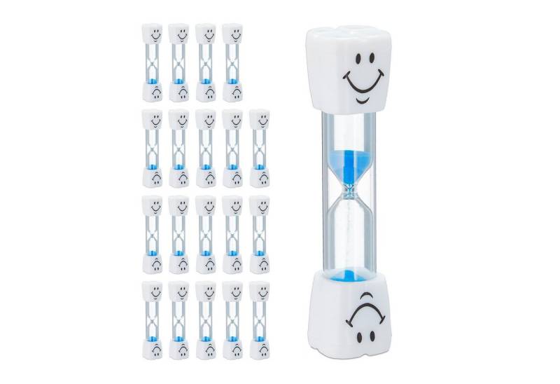 relaxdays Sanduhr 20 x Sanduhr Zähneputzen Kinder von relaxdays