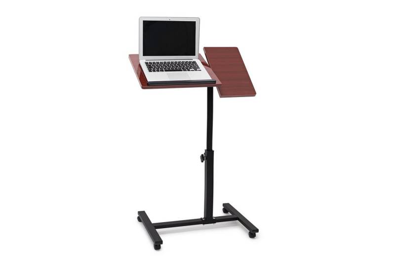 relaxdays Schreibtisch Laptoptisch höhenverstellbar Holz, Rot von relaxdays