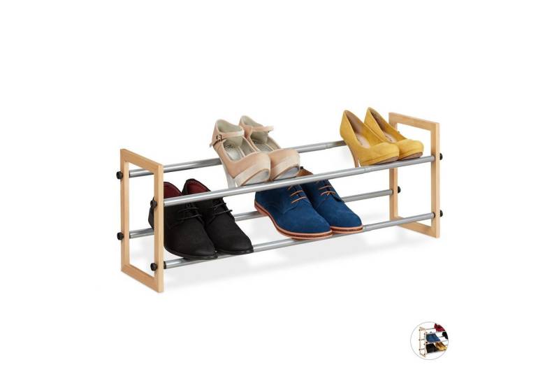 relaxdays Schuhregal ausziehbar, 2 von relaxdays