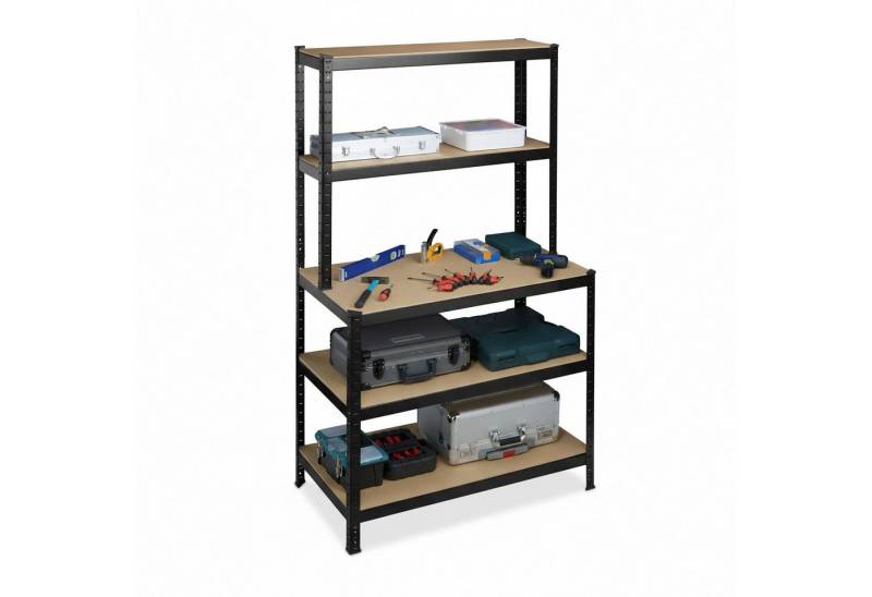 relaxdays Schwerlastregal mit Werkbank 500 kg von relaxdays