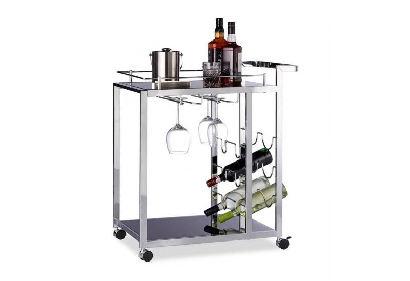 relaxdays Servierwagen Glas BARO von relaxdays